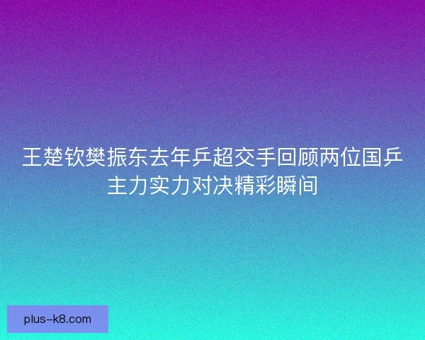 王楚钦樊振东去年乒超交手回顾两位国乒主力实力对决精彩瞬间